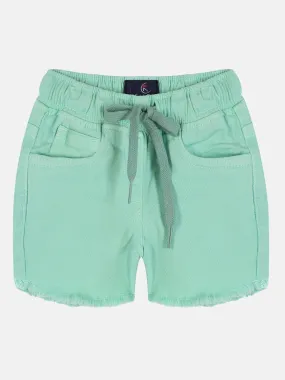 Girls Over Dyed Denim Hot Shorts