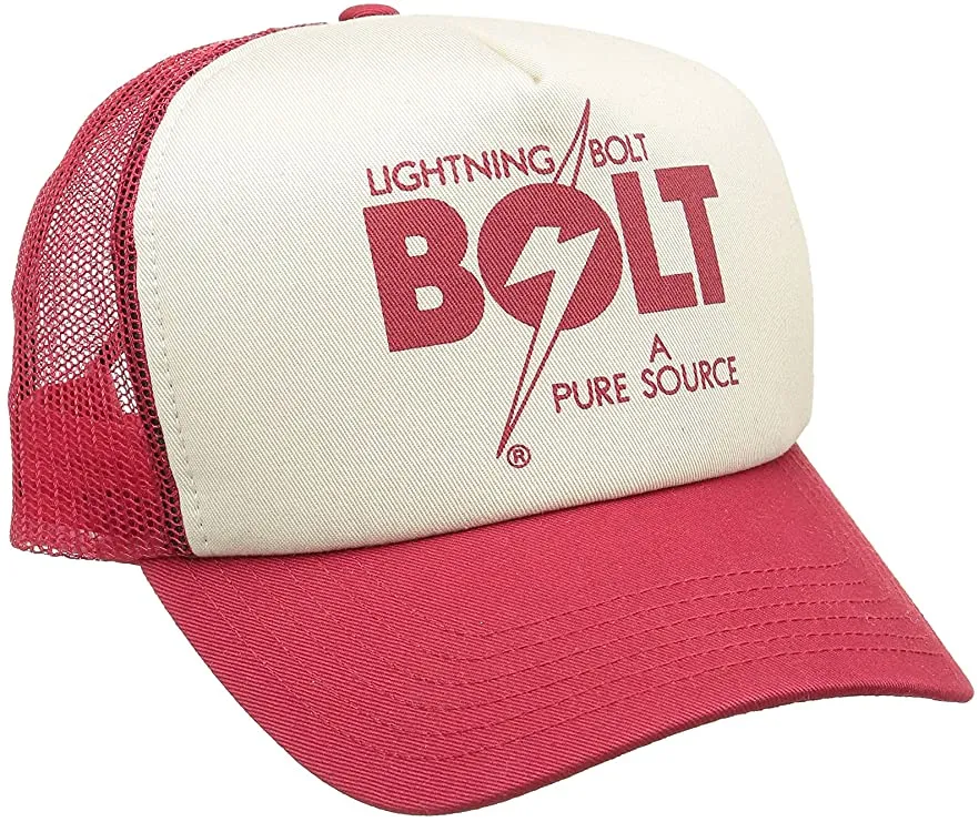 Gorra Trucker Lightning Bolt A Pure Source Rojo