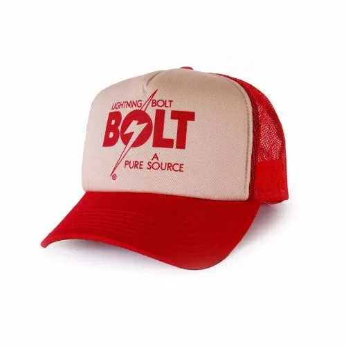 Gorra Trucker Lightning Bolt A Pure Source Rojo