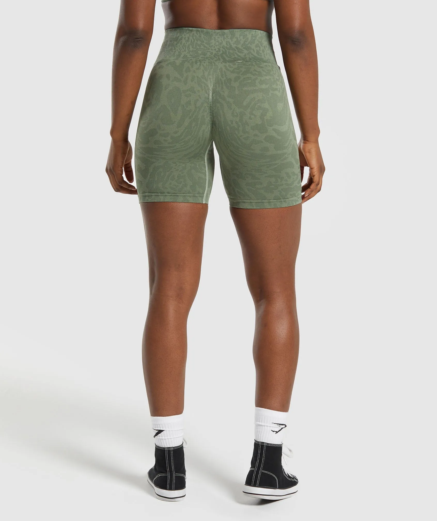 Gymshark Adapt Safari Tight Shorts - Force Green/Faded Green