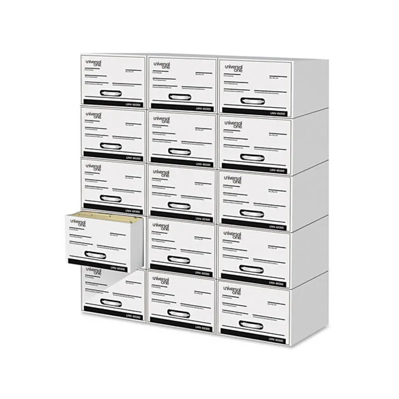 Heavy-Duty Storage Drawer, White (set of 6)