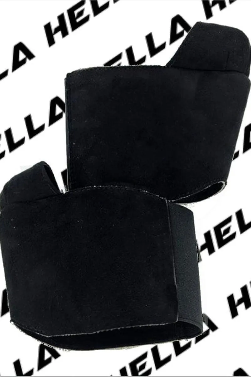 Hella Heels Classique Shoe Protector - Black Faux Suede