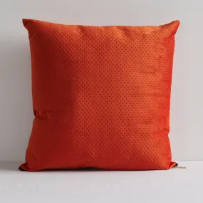 Hendry Velvet Cushion - Tangerine - 50x50cm