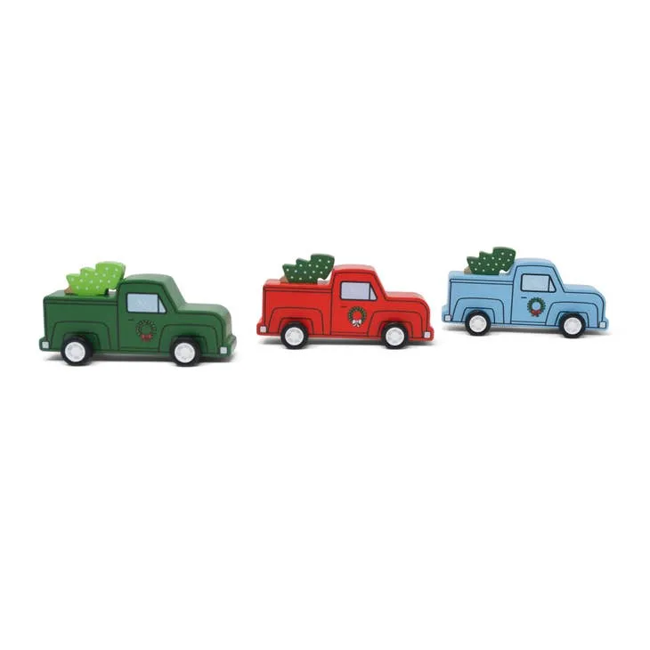 Jack Rabbit Pull Back Christmas Tree Truck