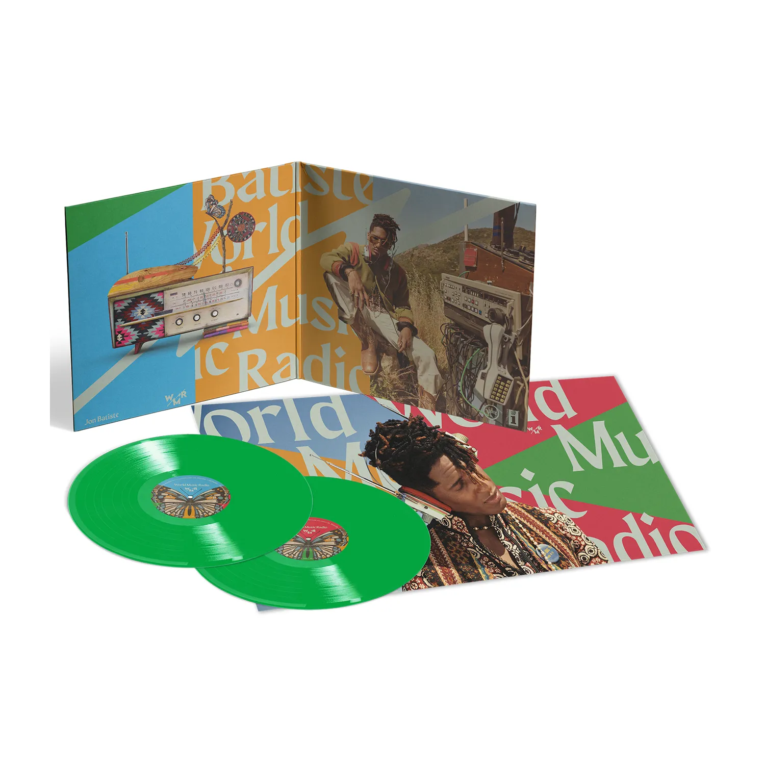 Jon Batiste - World Music Radio - Double vinyle vert néon