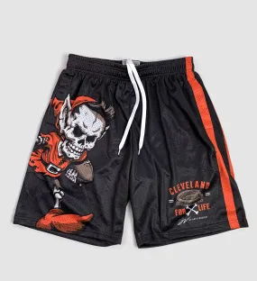 Limited Edition Cleveland Football For Life Mesh Shorts