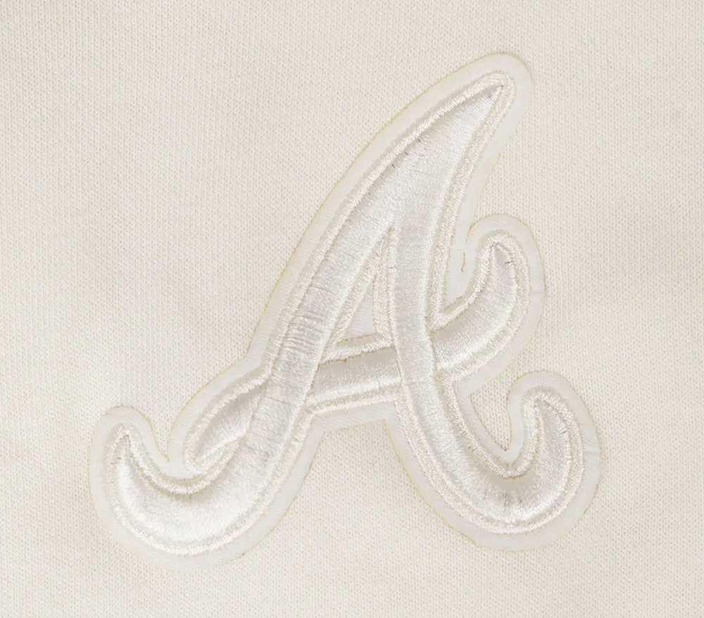 MLB ATLANTA BRAVES NEUTRAL WOMEN'S CREWNECK (EGGSHELL)