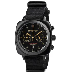 MONTRE BRISTON - CLUBMASTER SPORT ACÉTATE - NOIR MAT