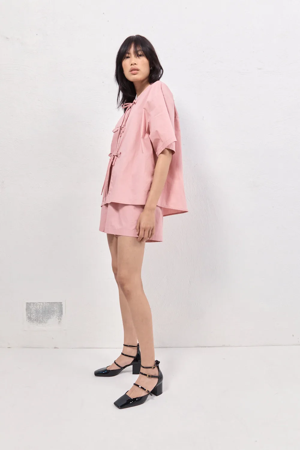 Naomi Smock Top Rose