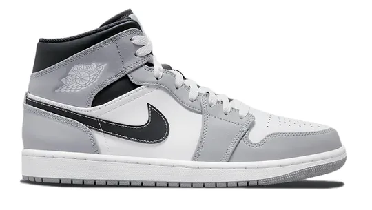 Nike Air Jordan 1 Mid Light Smoke Grey Anthracite Men's