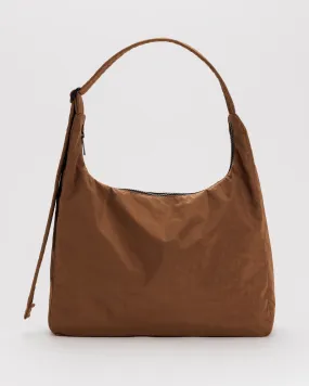 Nylon Shoulder Bag - Brown