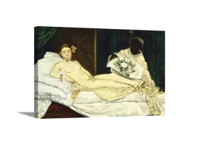 Olympia | Edouard Manet Masters Classic Art in Gallery Wrapped Canvas | Various Sizes