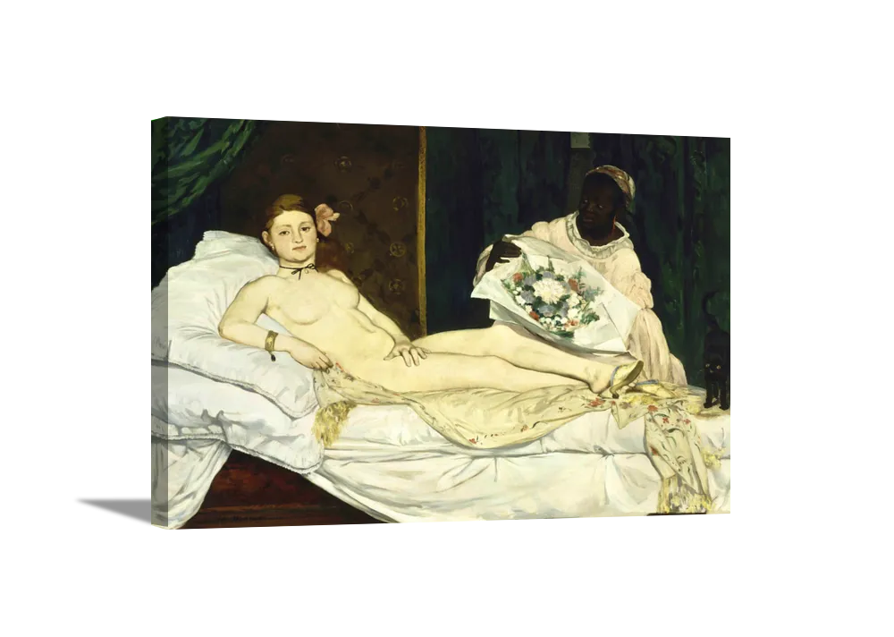 Olympia | Edouard Manet Masters Classic Art in Gallery Wrapped Canvas | Various Sizes