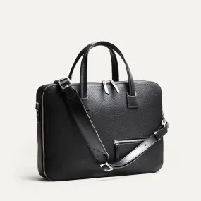 OSCAR | Cuir grainé Noir