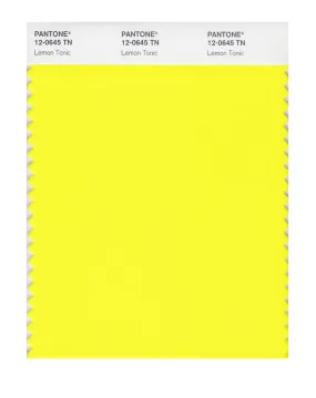 Pantone Nylon Brights Swatch Card 12-0645 TN (Lemon Tonic)