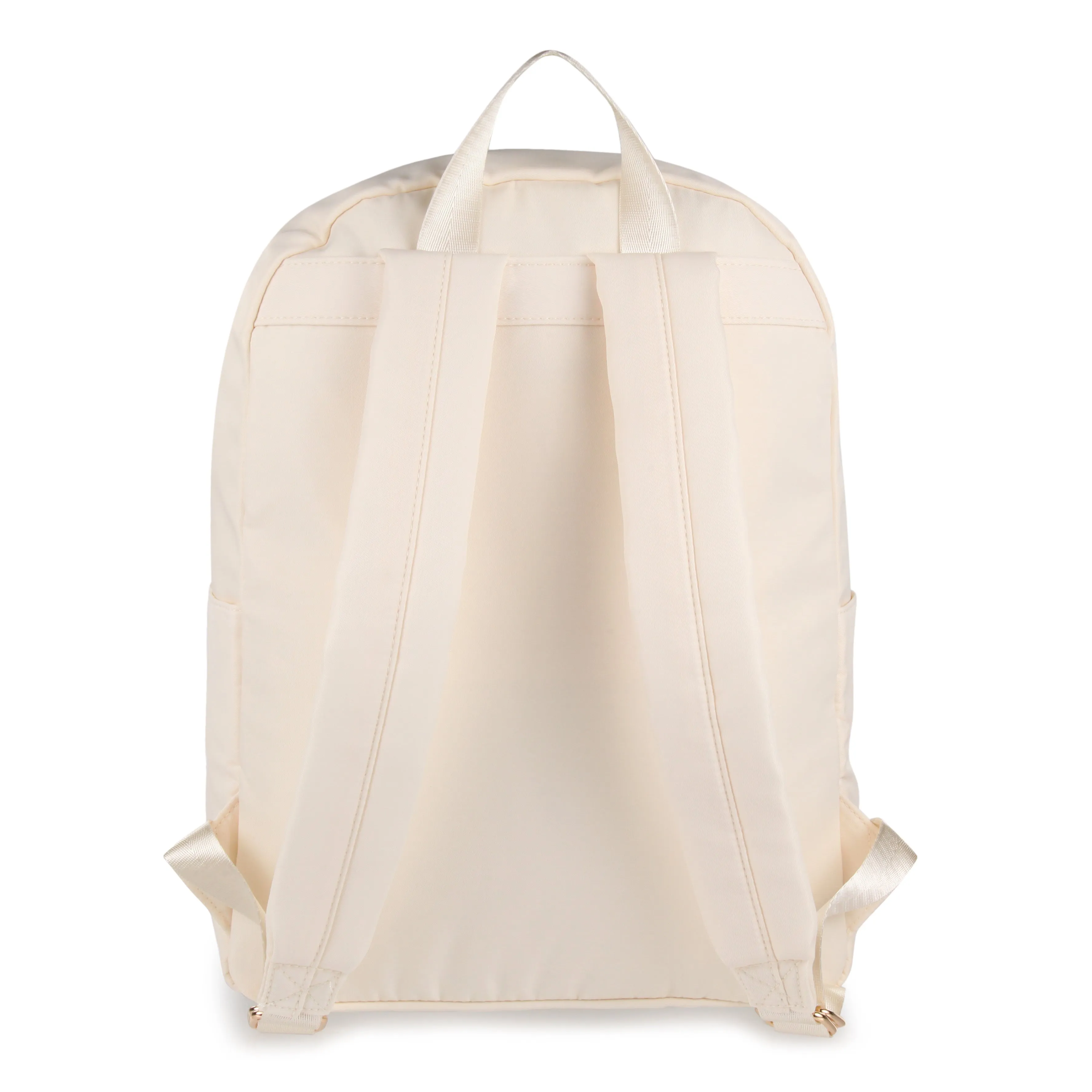 Personalised Barbie Nylon Backpack - Ivory with Gold Hardware