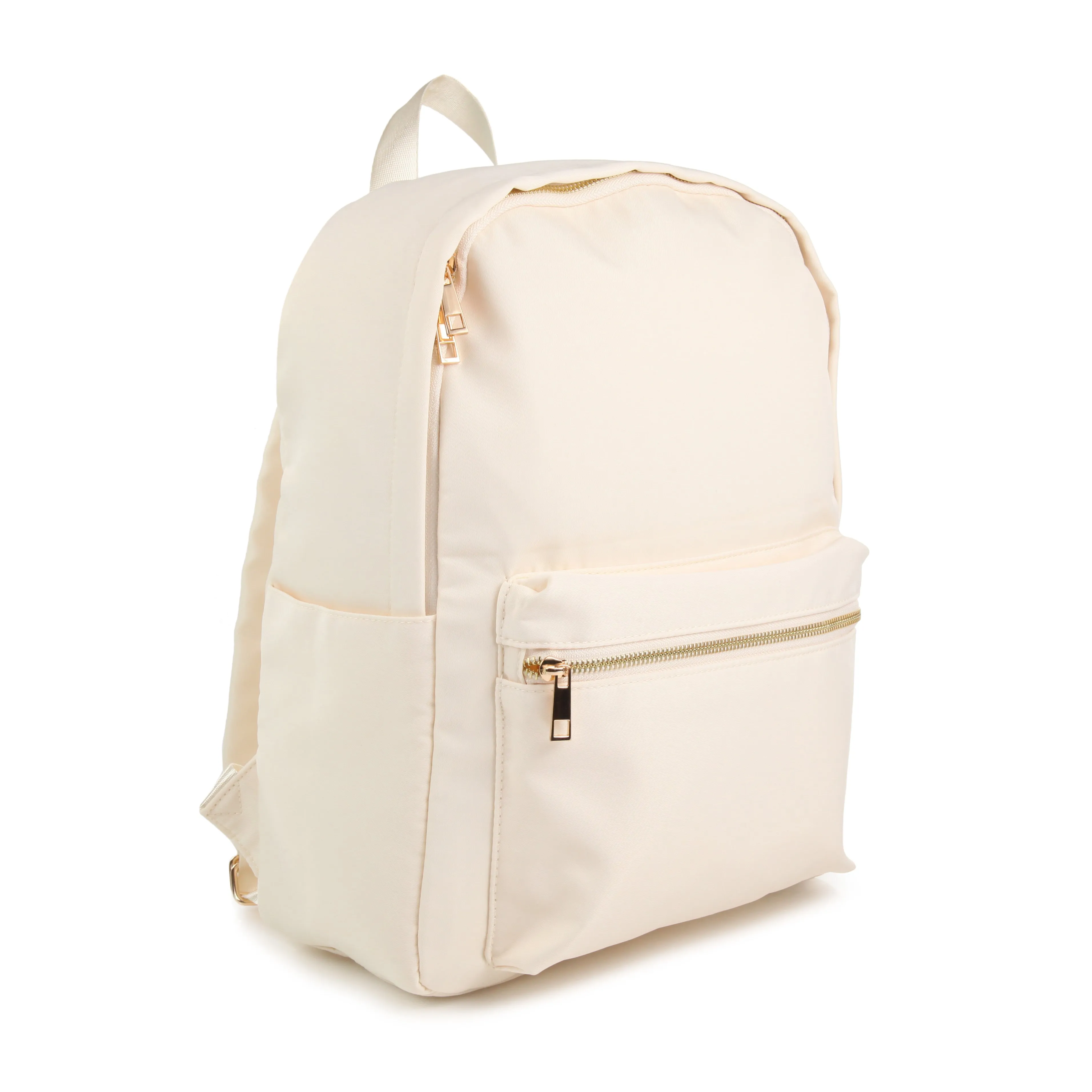 Personalised Barbie Nylon Backpack - Ivory with Gold Hardware