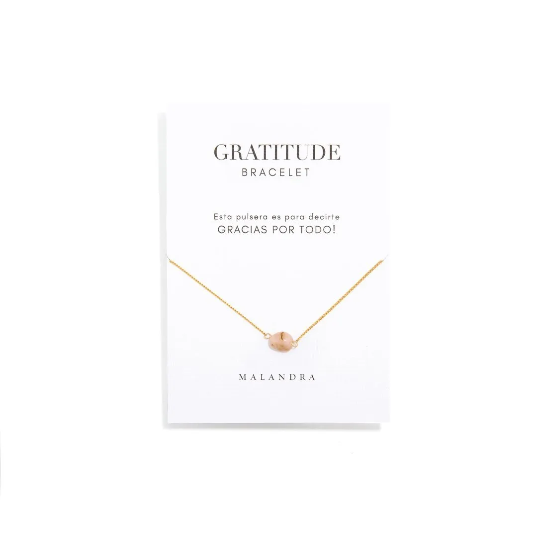 PINK QUARTZ GRATITUDE BRACELET