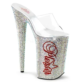 Pleaser 20th Anniversary Special Edition Peep Toe Muiltje (Decoratie)