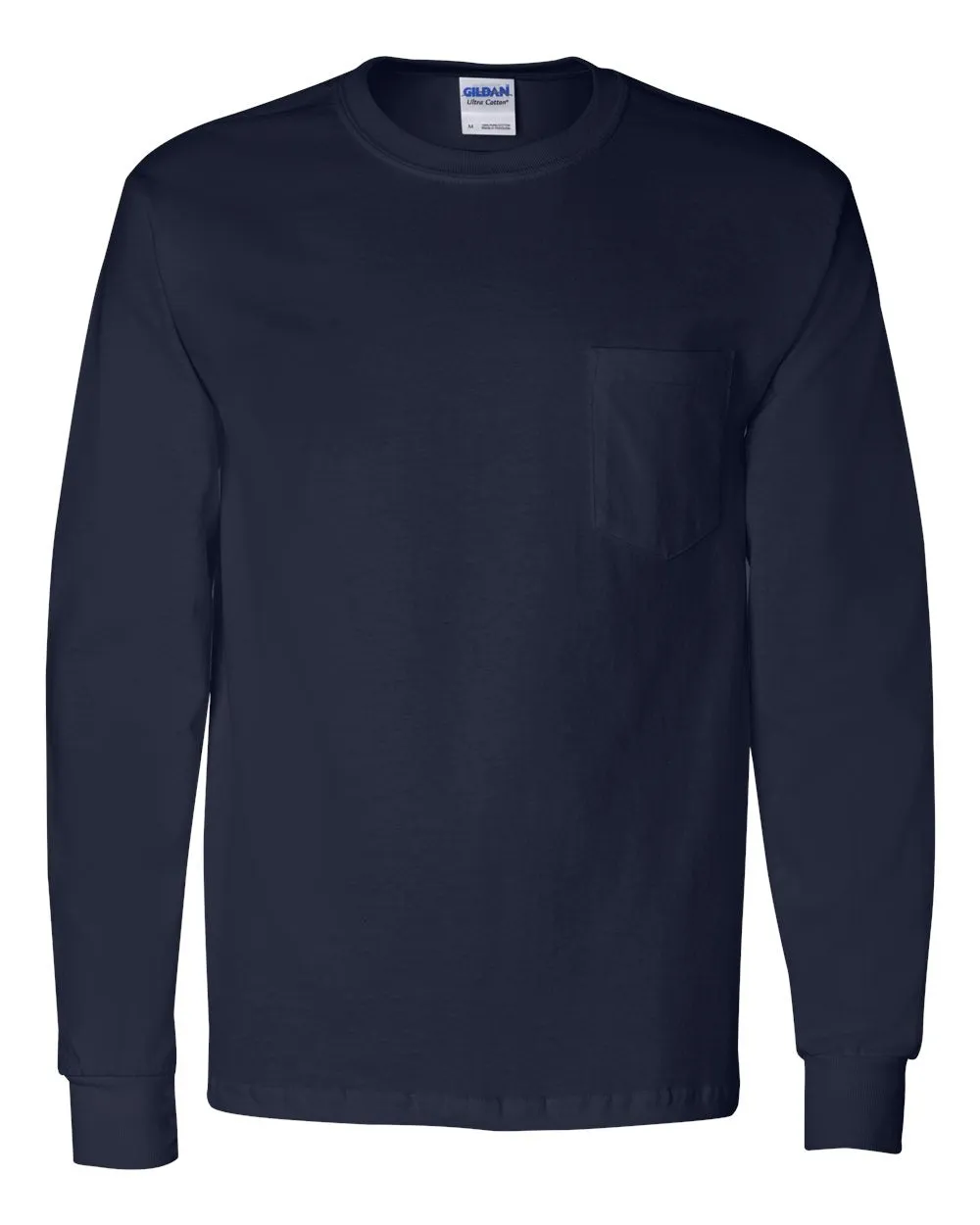 Pretreated Gildan 2410 Ultra Cotton Long Sleeve Pocket T-Shirt