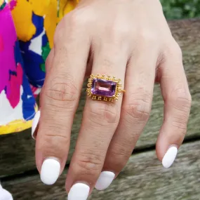 Protection Amethyst & Citrine Ring