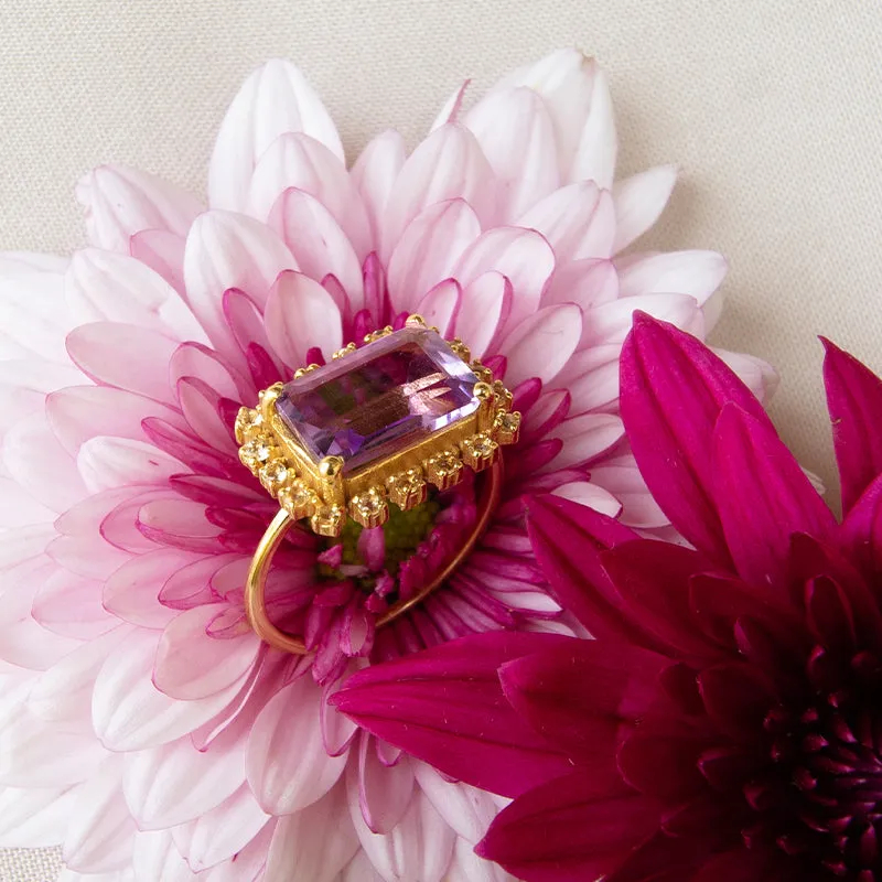 Protection Amethyst & Citrine Ring