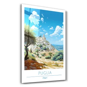 Puglia Italy-Travel Posters | Glass Wall Art