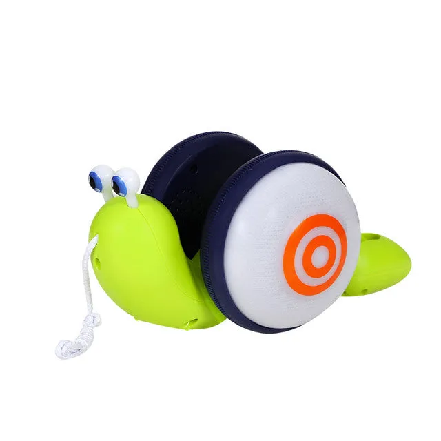 Pull String Cartoon Snail Car toy