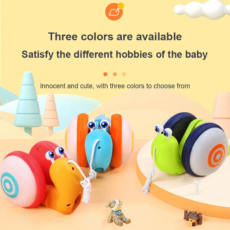 Pull String Cartoon Snail Car toy