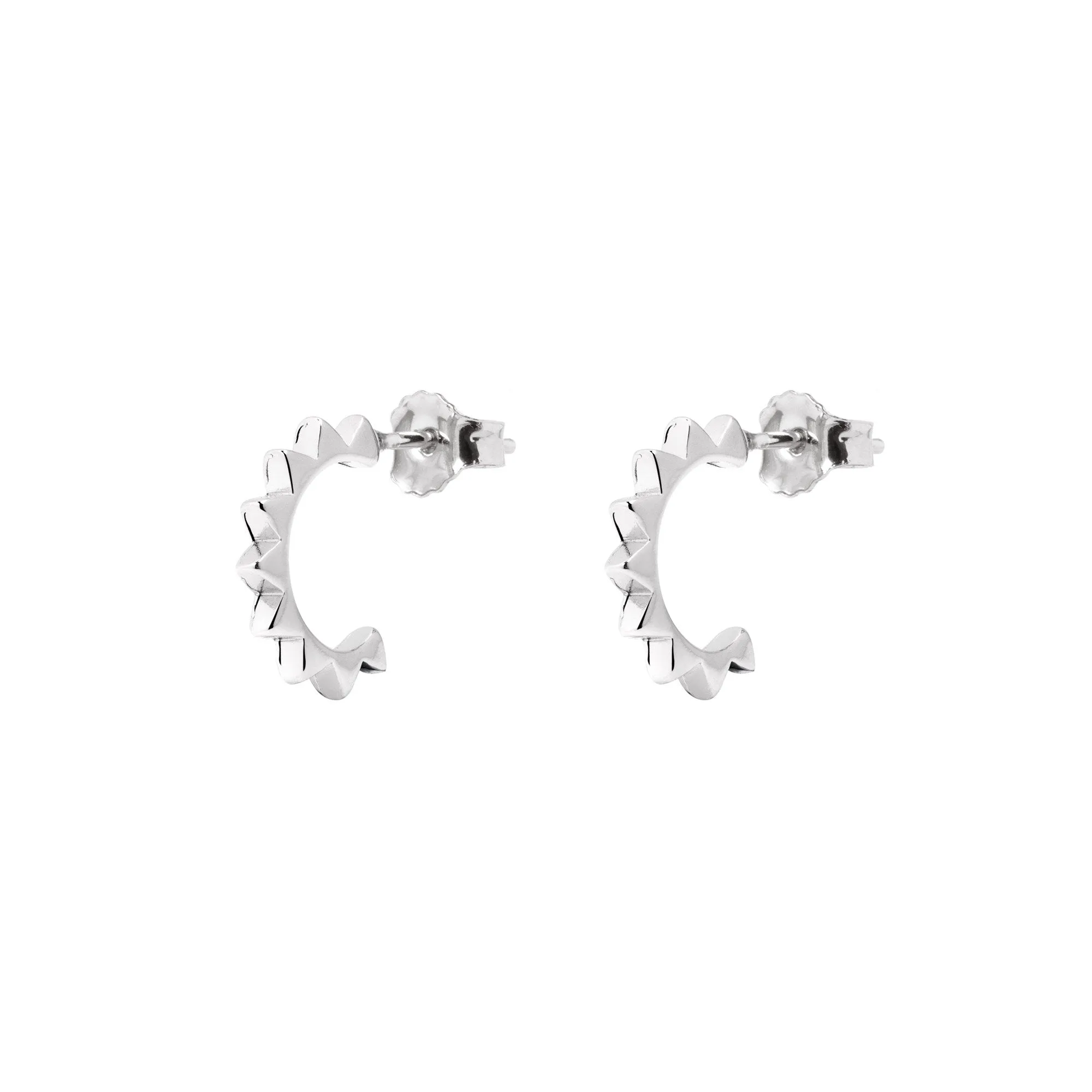 Punk Silver Earrings