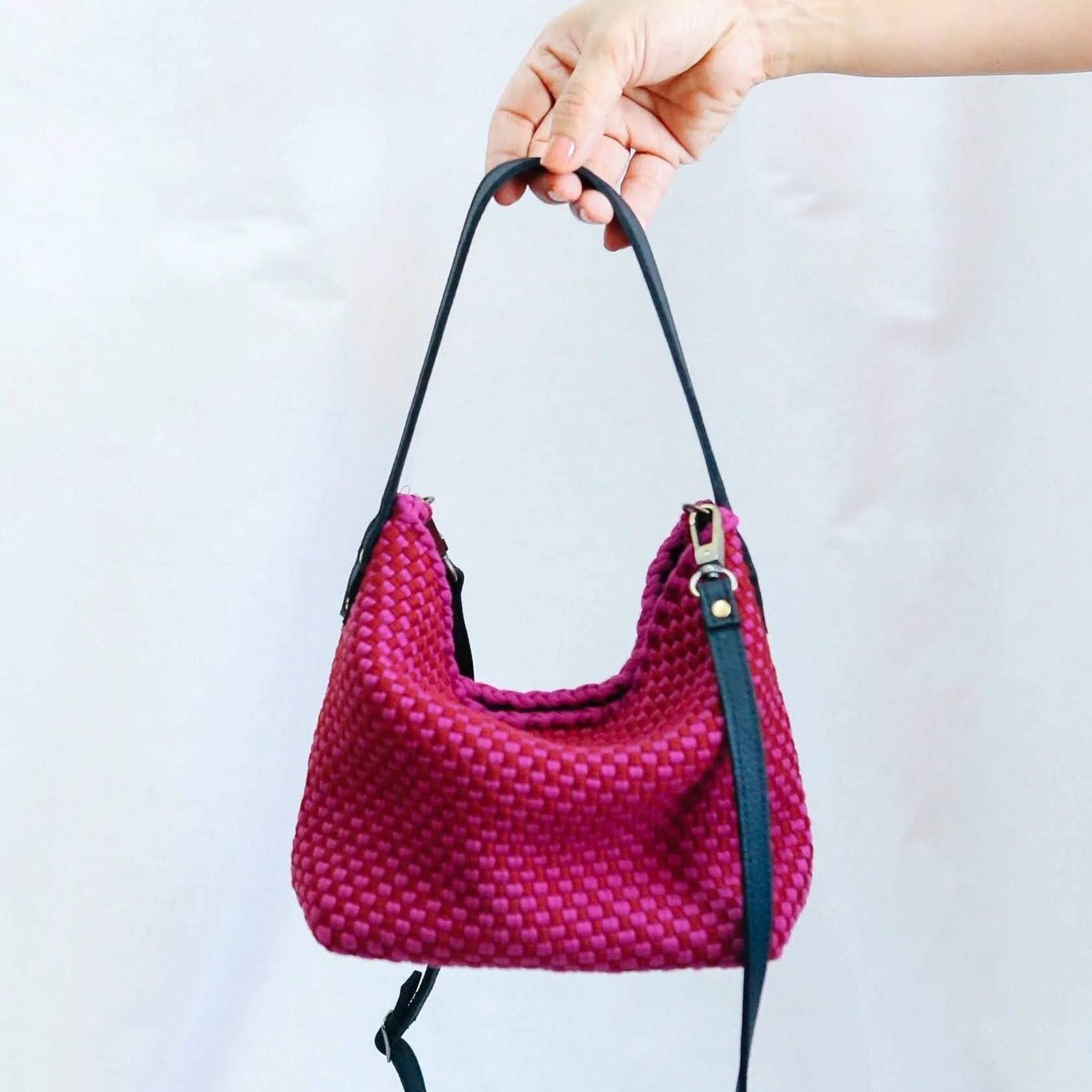 [Ready Today] Buslo Micro Checkerboard Red & Fuchsia