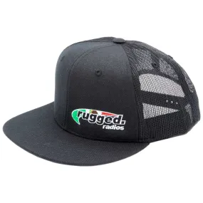 Rugged Radios MEXICAN FLAG Flat Bill Snapback Hat - Black