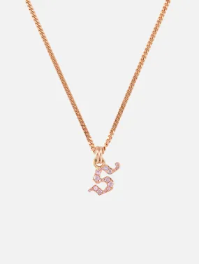 Small Single Intial La Firma Necklace