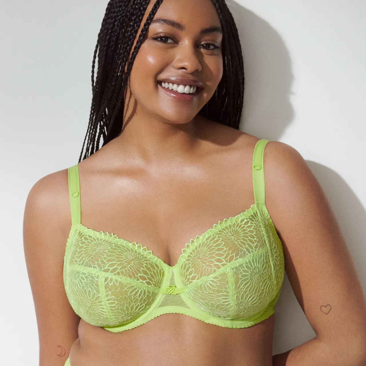 Sophora Full Cup Bra in Lime Crush