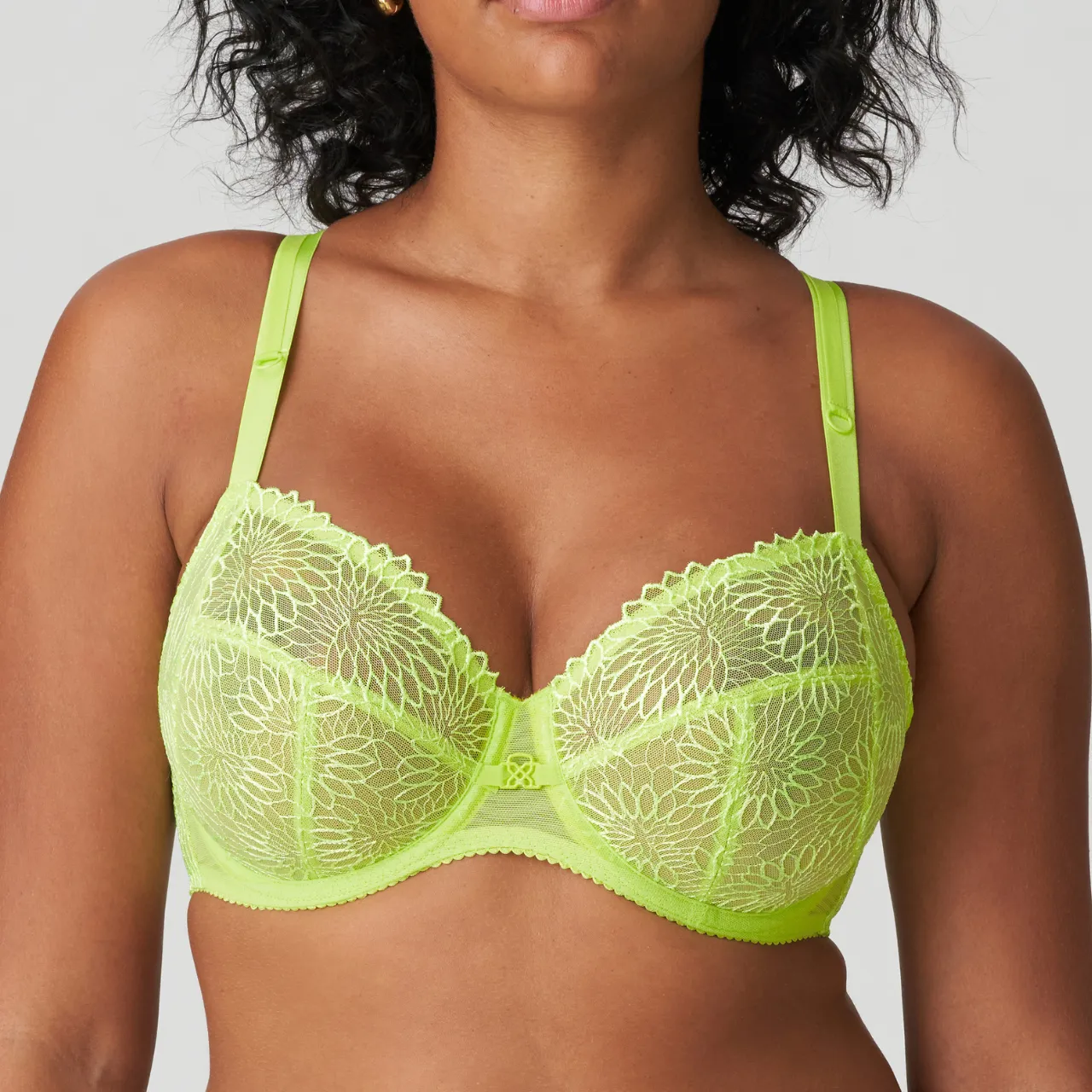 Sophora Full Cup Bra in Lime Crush