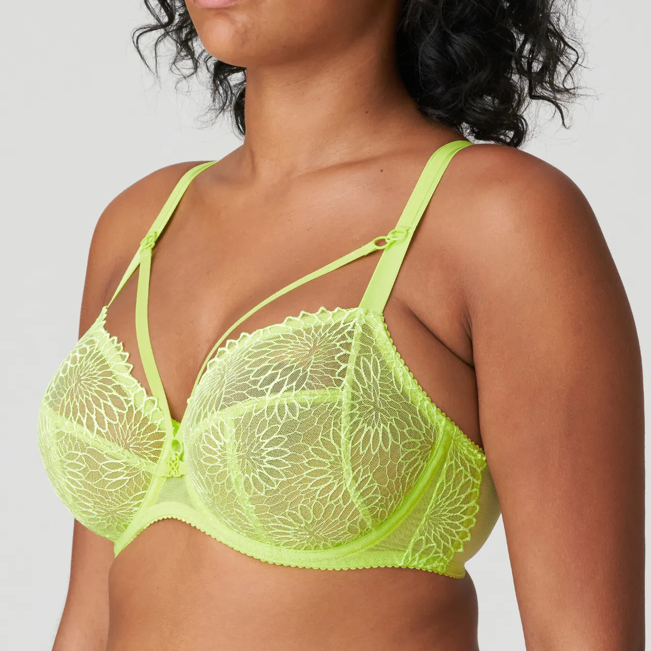 Sophora Full Cup Bra in Lime Crush