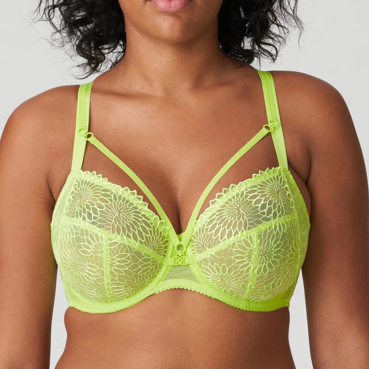 Sophora Full Cup Bra in Lime Crush