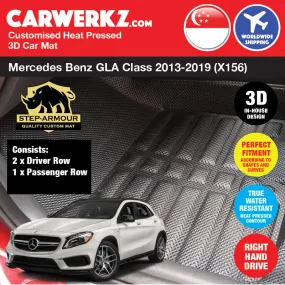 STEP ARMOUR Mercedes Benz GLA Class 2013-2020 1st Generation (X156) Car Customised 3D Car Mat