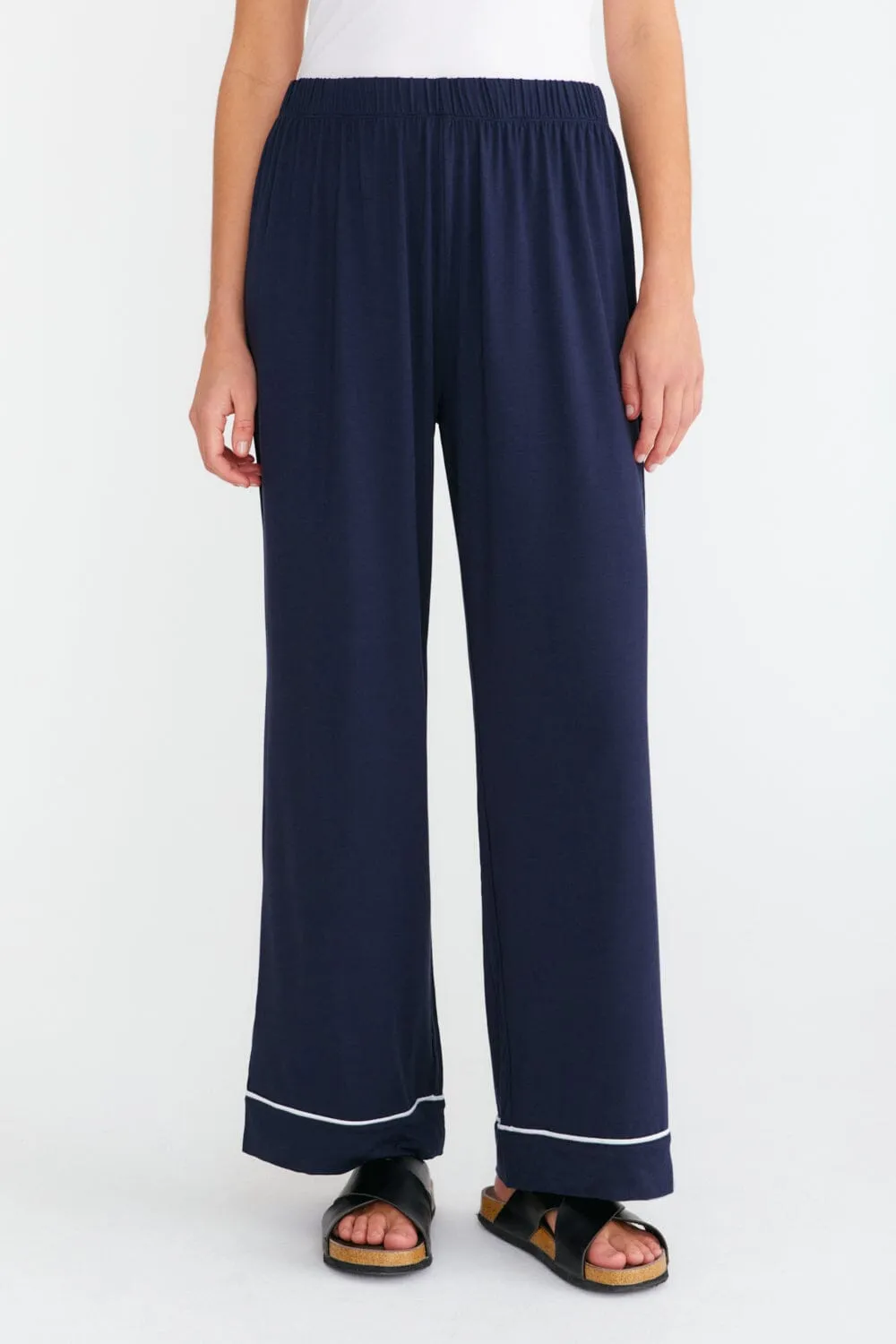 Straight Fit Pyjama Trousers