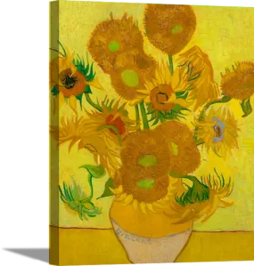 Sunflowers | Vincent Van Gogh Masters Classic Art in Gallery Wrapped Canvas | Various Sizes