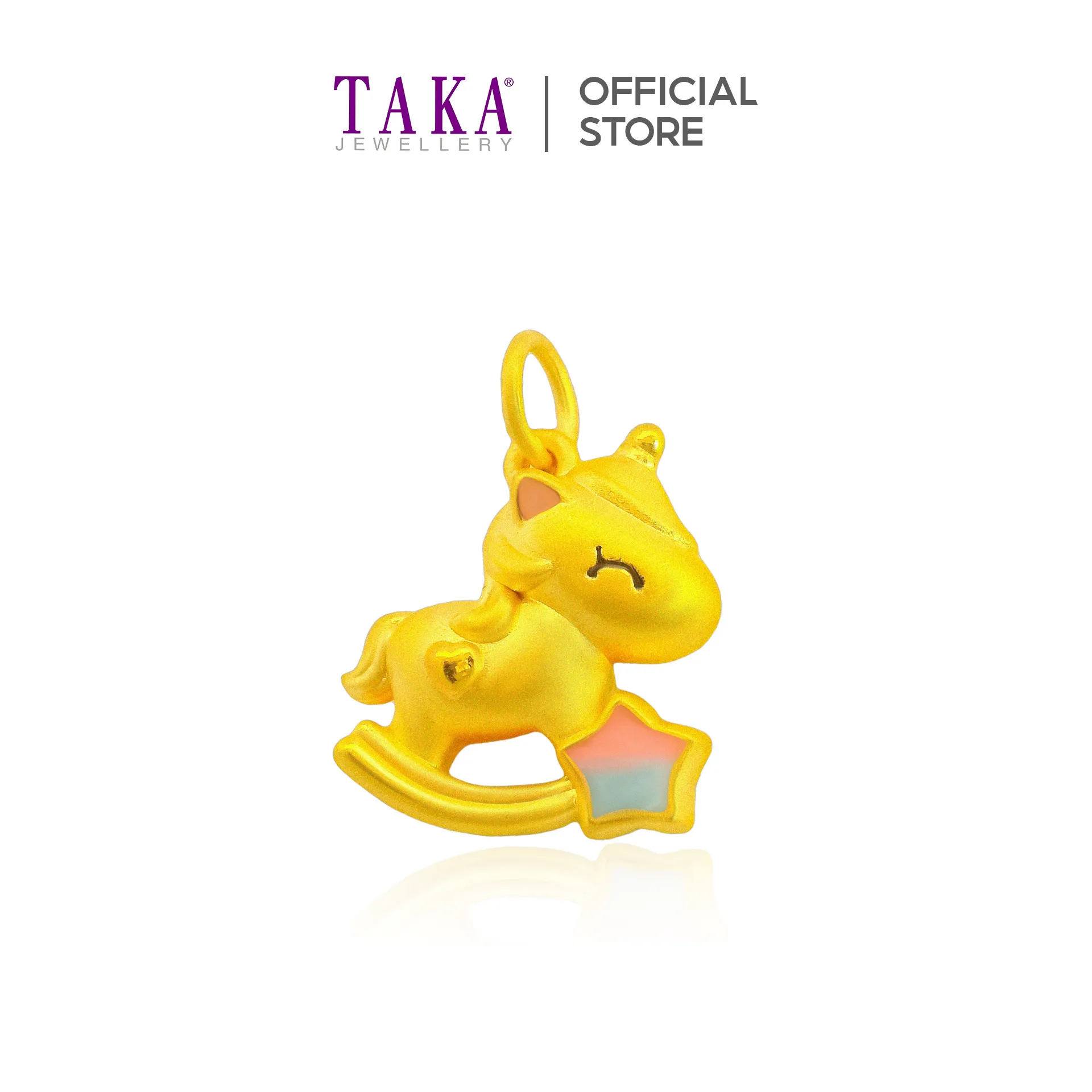 TAKA Jewellery 999 Pure Gold Pendant Unicorn