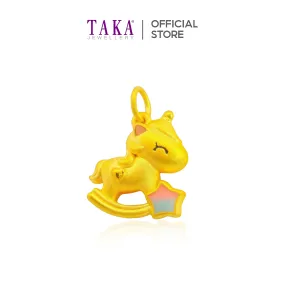 TAKA Jewellery 999 Pure Gold Pendant Unicorn