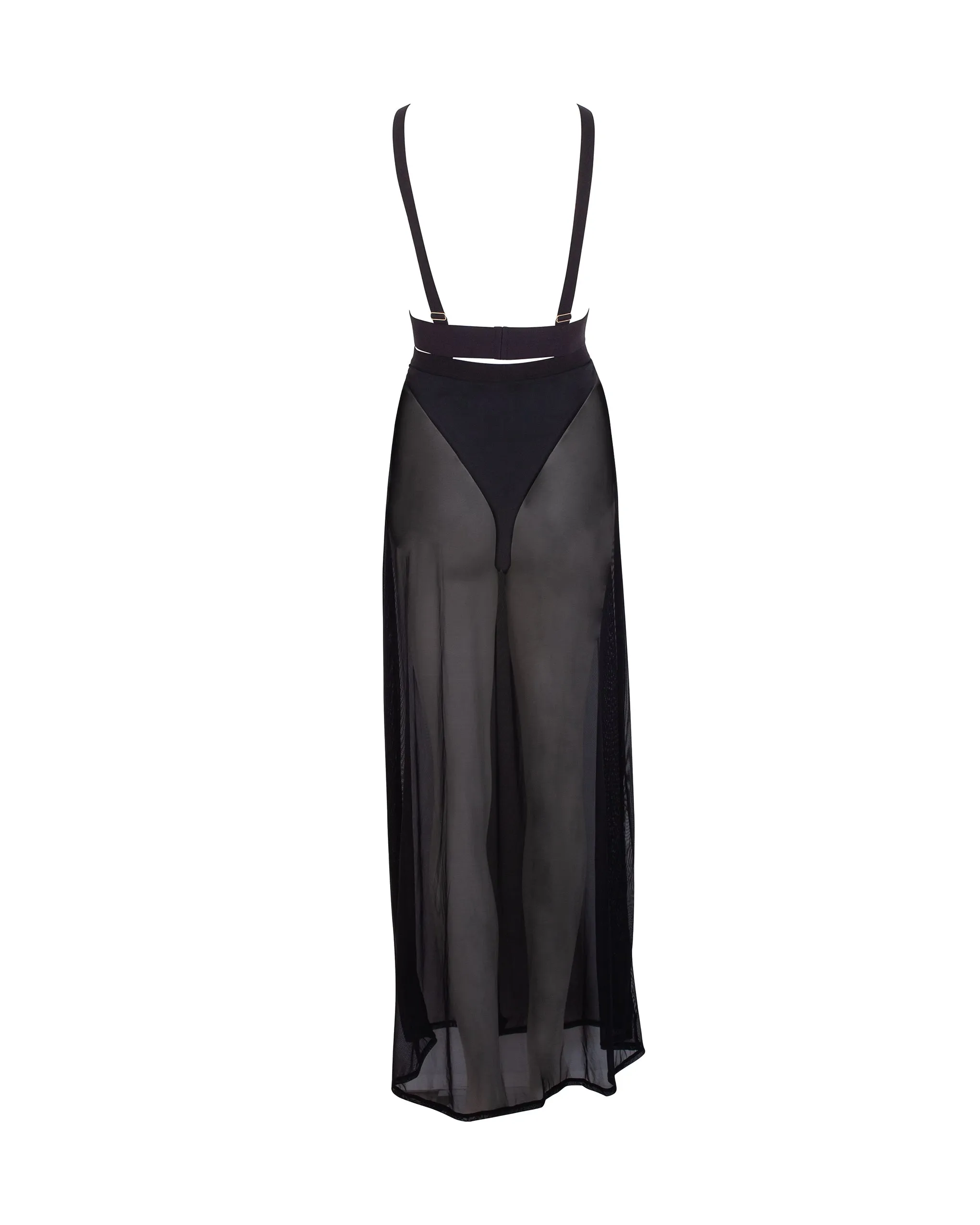 Topaz Long Chemise Black