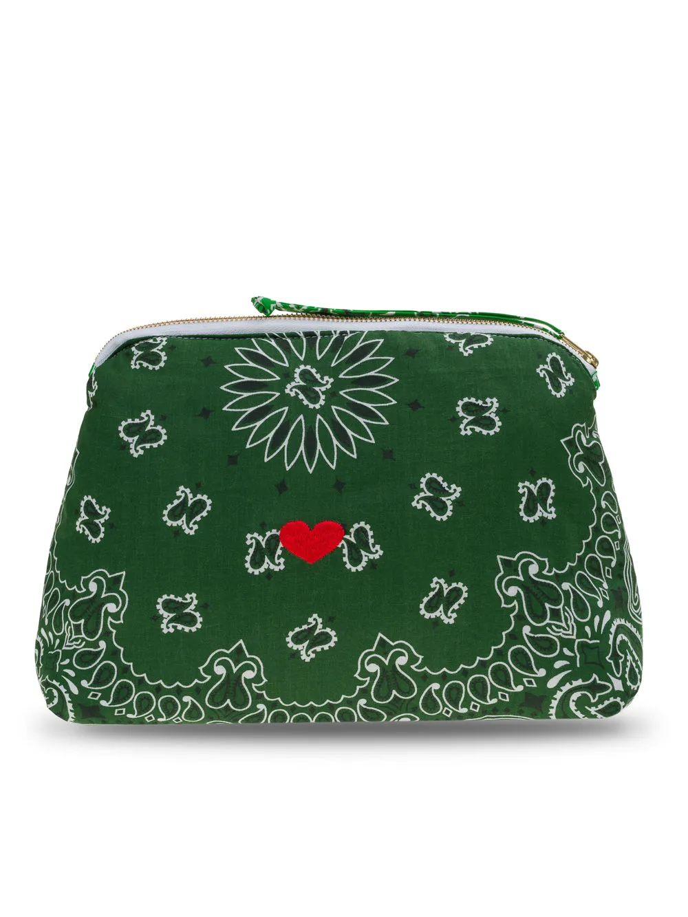 Trousse de Toilette - COEUR - Vert Week-End / Vert Gazon