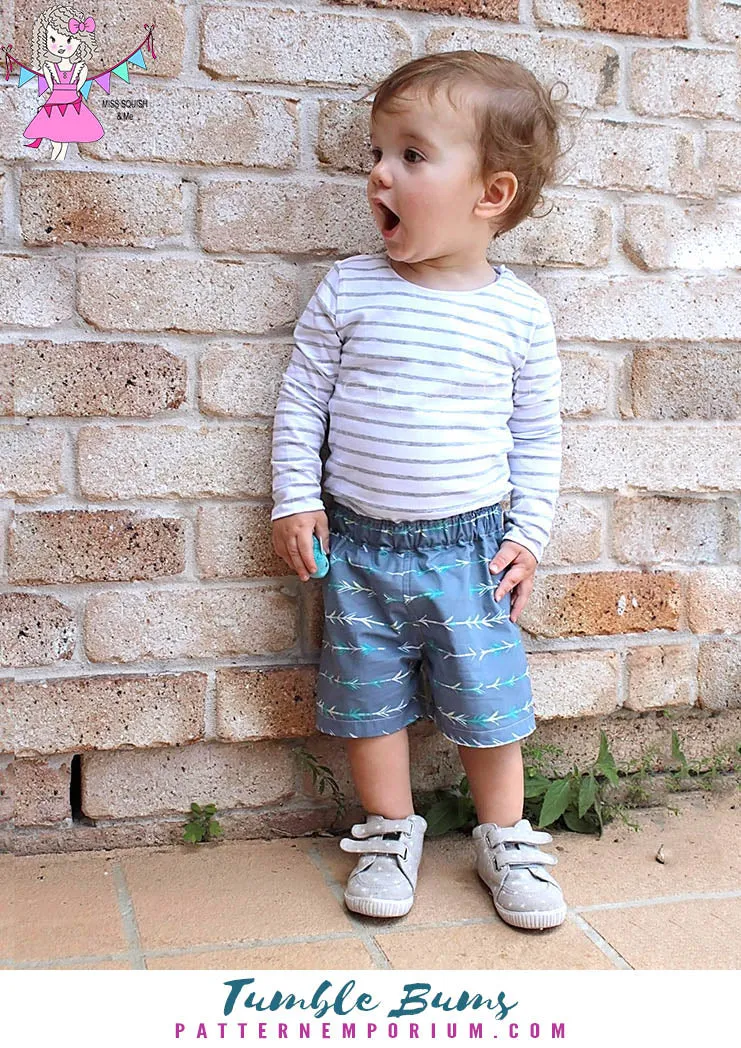 Tumble Bums | Baby & Toddler Shorts & Pants Sewing Pattern