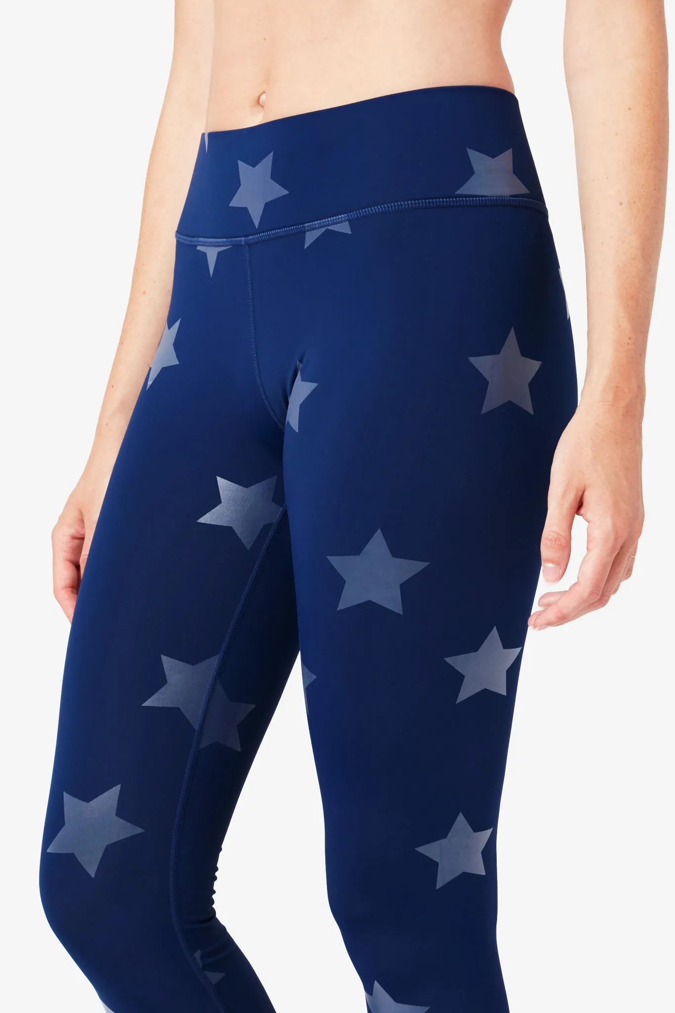 UpLift Leggings in Navy Tonal Star Foil