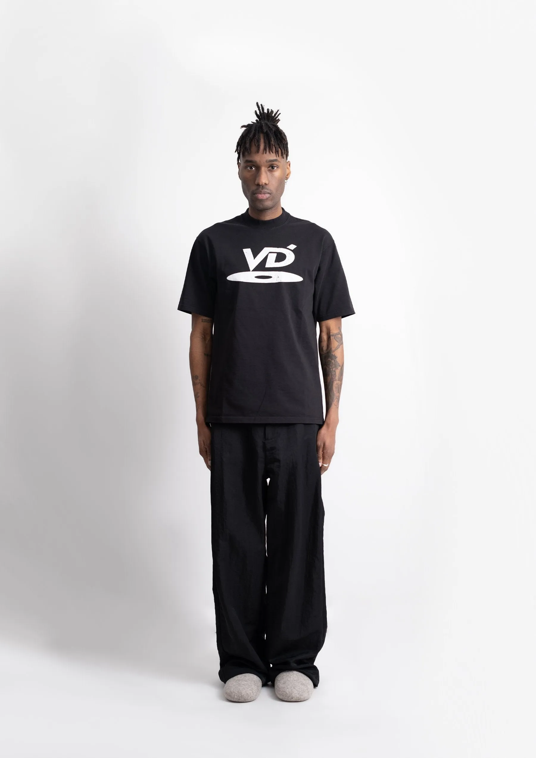 VD CRUSHED NYLON TRACK PANTS