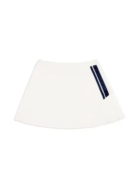 Veneto Velour Mini Skirt- Gardenia