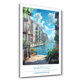 Wapping-London England-Travel Posters | Glass Wall Art