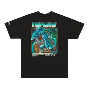 YUGIOH BLUE EYES SHIRT (BLACK)